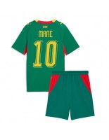 Senegal Sadio Mane #10 Vieraspaita Lasten MM-kisat 2026 Lyhythihainen (+ shortsit)